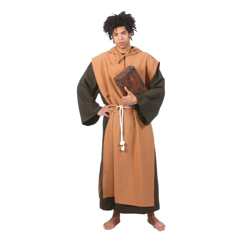 Funny Fashion (46/48"Chest) Medieval Monk - 2 Tone Brown