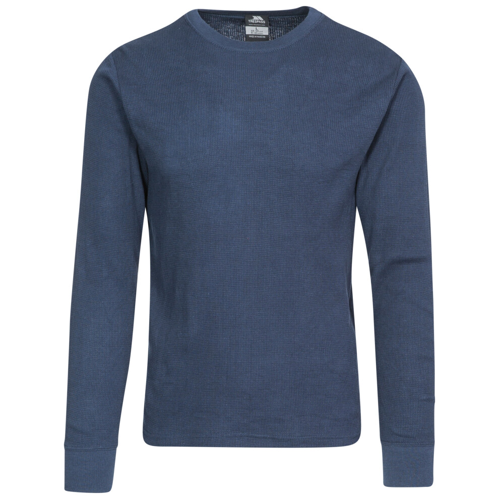 (L, Navy) Trespass Unify Long Sleeve Baselayer Top