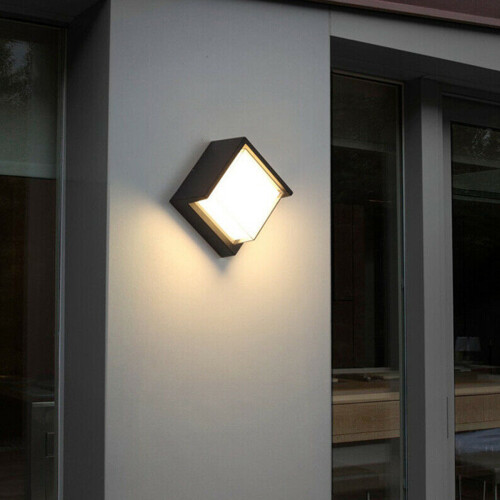 CGC Square Black & White LED Wall Or Ceiling Light