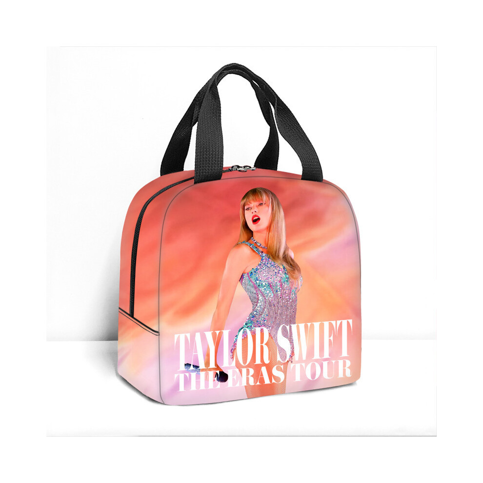 (Style A) Insulated Taylor Swift Large Capacity Lunch Bag Box School Picnic Travel Gifts