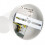 CGC White and Brushed Gold Single Adjustable Ceiling Spot Light 2