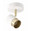 CGC White and Brushed Gold Single Adjustable Ceiling Spot Light 3