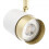 CGC White and Brushed Gold Single Adjustable Ceiling Spot Light 4