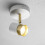 CGC White and Brushed Gold Single Adjustable Ceiling Spot Light 6