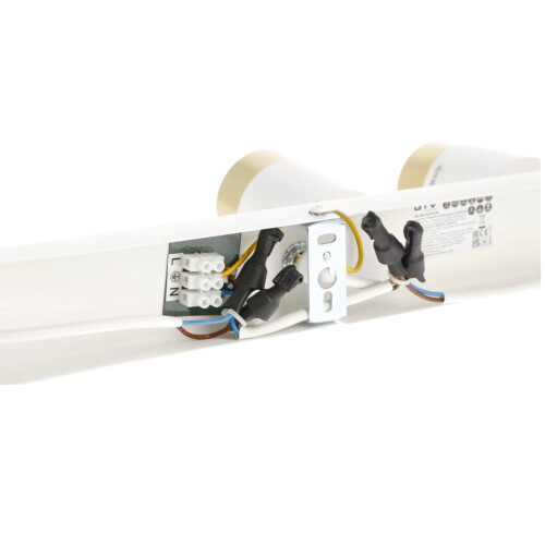 CGC White & Brushed Gold Three Head Adjustable Ceiling Spot Light Bar 2