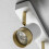 CGC White & Brushed Gold Three Head Adjustable Ceiling Spot Light Bar 7