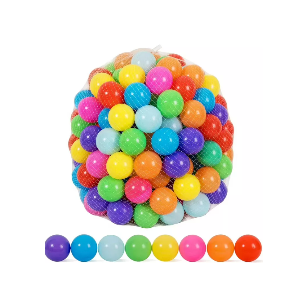 (Multi) 100 x Kids Baby Play Balls Pool Ball Toys Mutlti