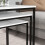 Homcom HOMCOM Nesting Coffee Tables Set of 3 Stacking Sofa Side Tables White 7
