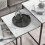 Homcom HOMCOM Nesting Coffee Tables Set of 3 Stacking Sofa Side Tables White 6