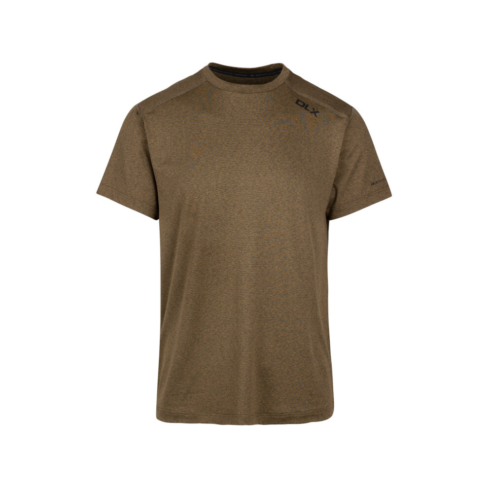 Men's Trespass Mens Doyle DLX Marl T-Shirt - Green - Size: Regular/34