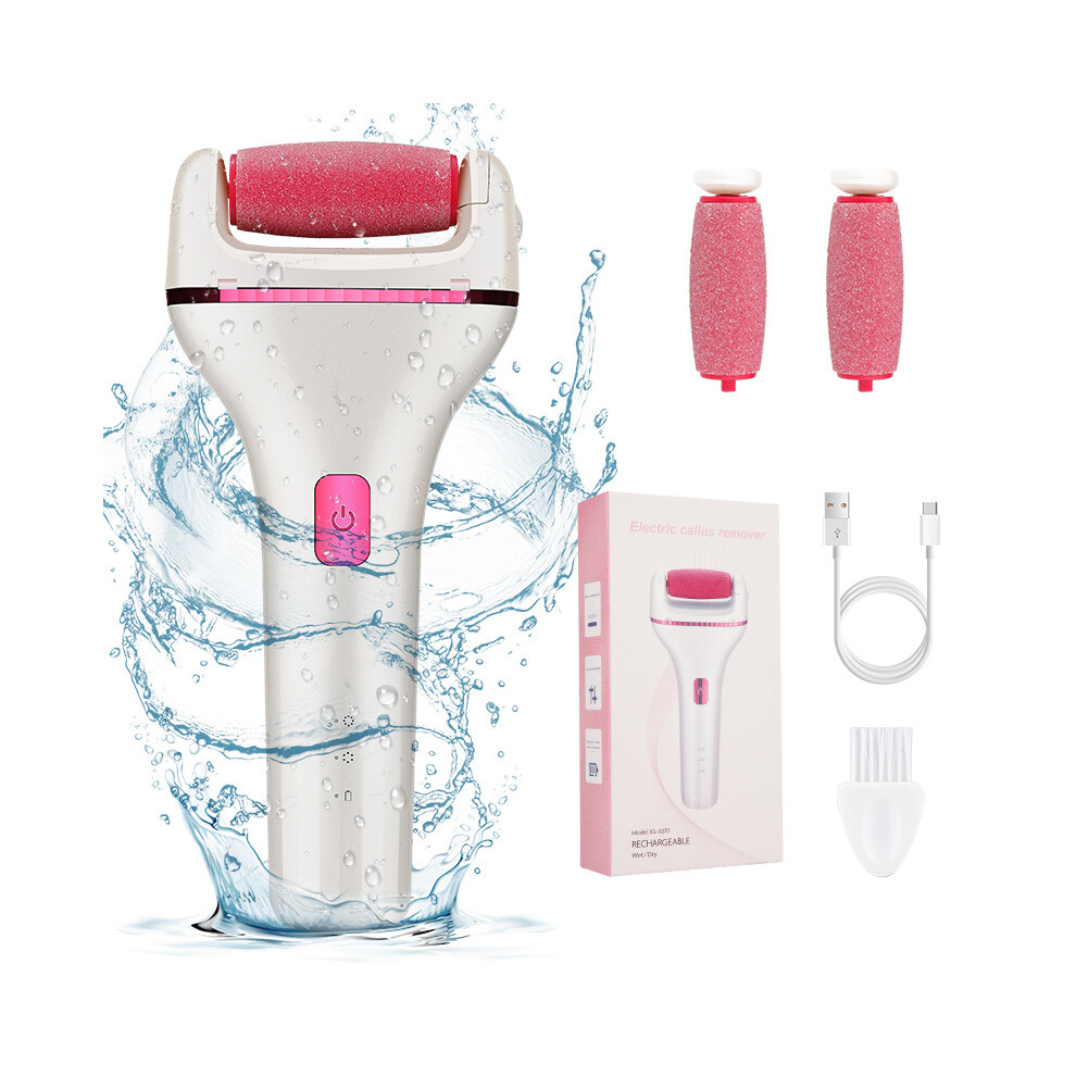 Goplushtoy Pink (Pink) Electric Foot File Pedicure Remover Feet Hard Foot Scrubber Pedicure Kit For Cracked Heels And Dead Skin