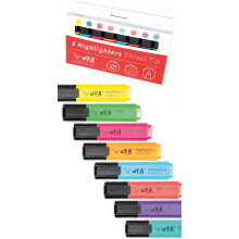 12PA 8 Chisel Tipped Highlighters