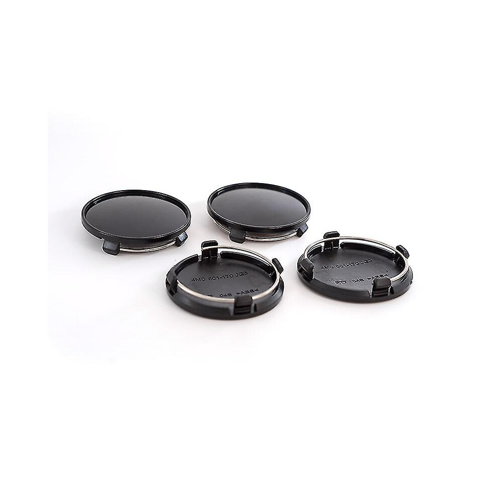 4Pcs/Lot 61Mm Car Wheel Center Caps Hub Caps Stylish Hard Wearing Replacement Dust Cover Hub Cover, Black