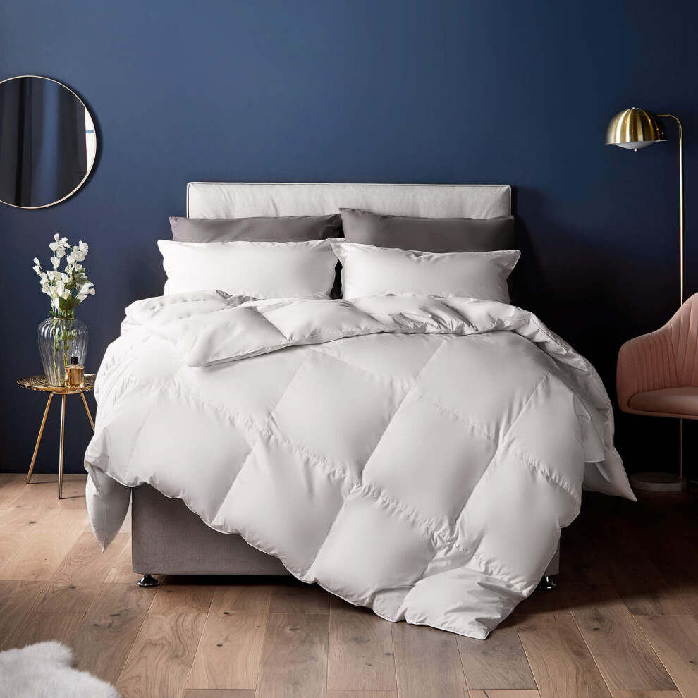 (15 Tog (Winter, Heavyweight), Single) Luxury Duck Feather & Down Duvet/Quilt Bedding All Sizes & All Tog Available