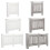 Joolihome Radiator Cover White Modern MDF Vertical Slats 3