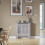 Joolihome Radiator Cover White Modern MDF Vertical Slats 1