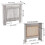 Joolihome Radiator Cover White Modern MDF Vertical Slats 4
