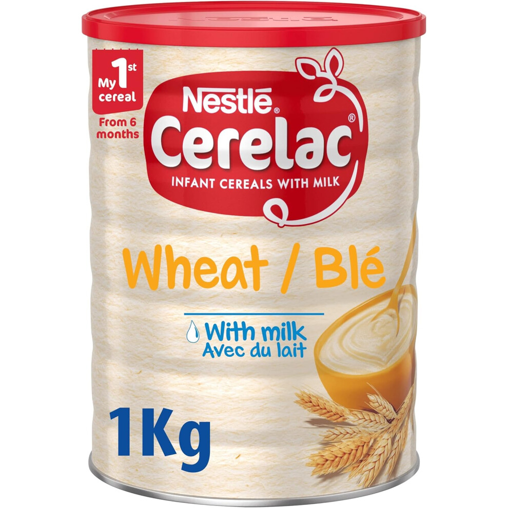 Cerelac Wheat Infant Cereal with Milk 1 kg | from 6 months+ | Baby Cereal