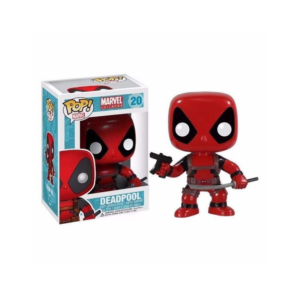 (POP#20) The Deadpool Marvel Pop Vinyl Bobble Head Figure Features