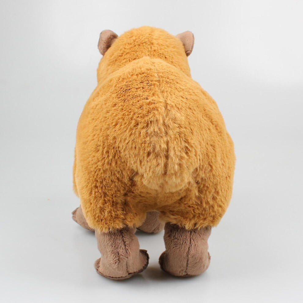 Large Capybara Plush, Realistic Capybara Stuffed Animal Simulation Soft Crawling Capybara Stuffed To Brown