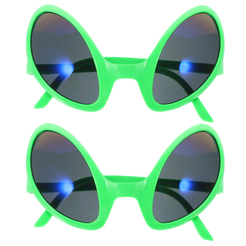 2Pcs Funny Alien Glasses Novelty Glasses Cosplay Party Favors Alien Party Photo Props Not,Specified