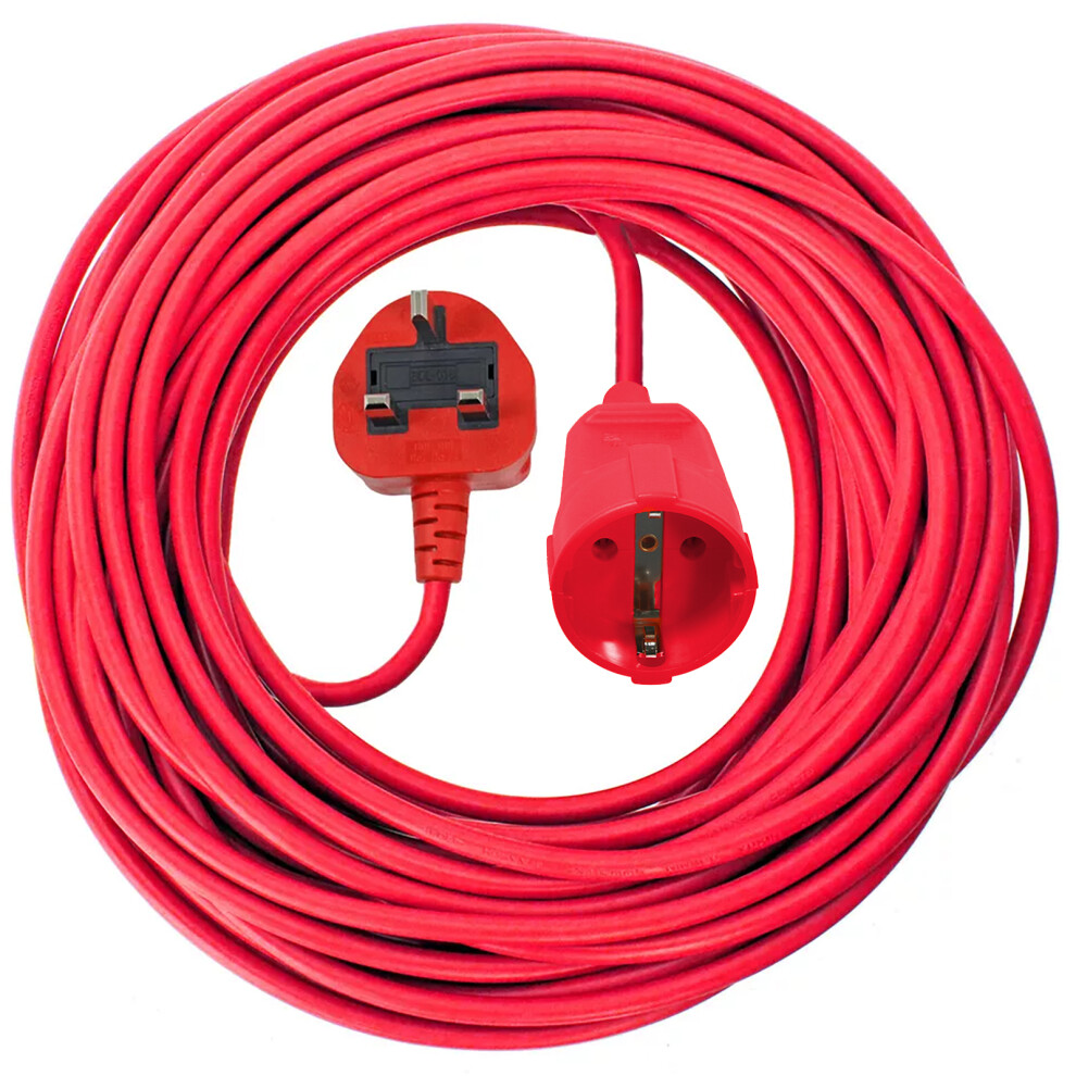 Spares2go 10M Power Cable For Bosch Advancedrotak 550 650 750 Universalrotak Mower Plug