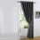 (GREY, 66" Width x 84" Drop) Ready Made Eyelet Silver & Grey Blackout Curtains 3