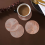 Round Coasters Heat- Coasters Non-slip Protective Mat C 7