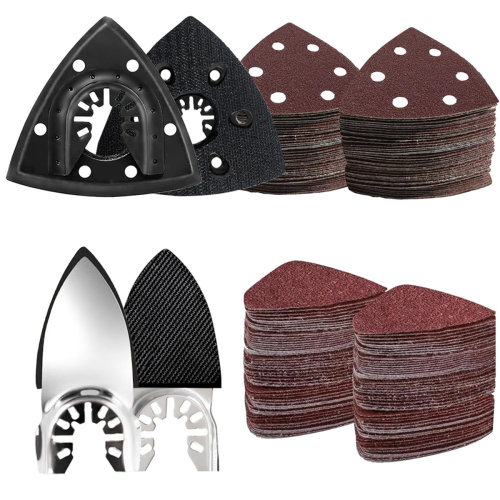 124 Pcs Oscillating Tool Sanding Pad Kit