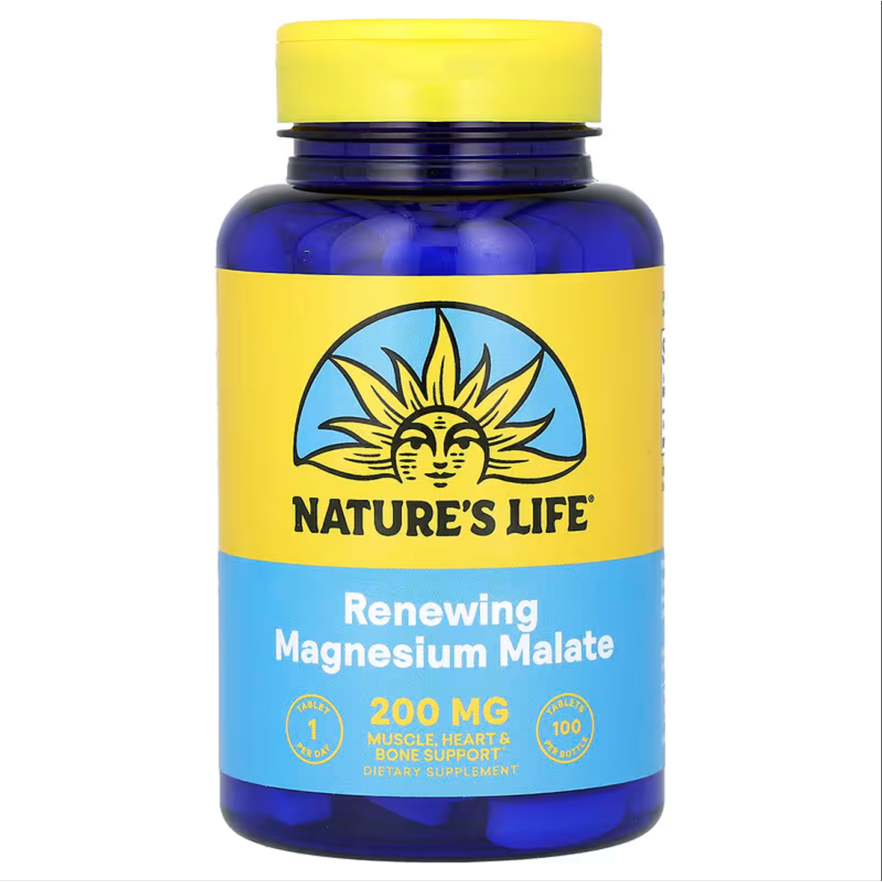 Nature's Life, Magnesium Malate, 1300 mg, 100 Tablets