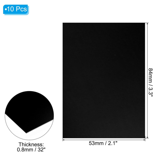 3.3x2.1x1/32inch Anodized Aluminum Sheet B 2