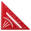 Carpenter Square,7inch T Square Multi-Purpose Carpenter Tools, Red 1