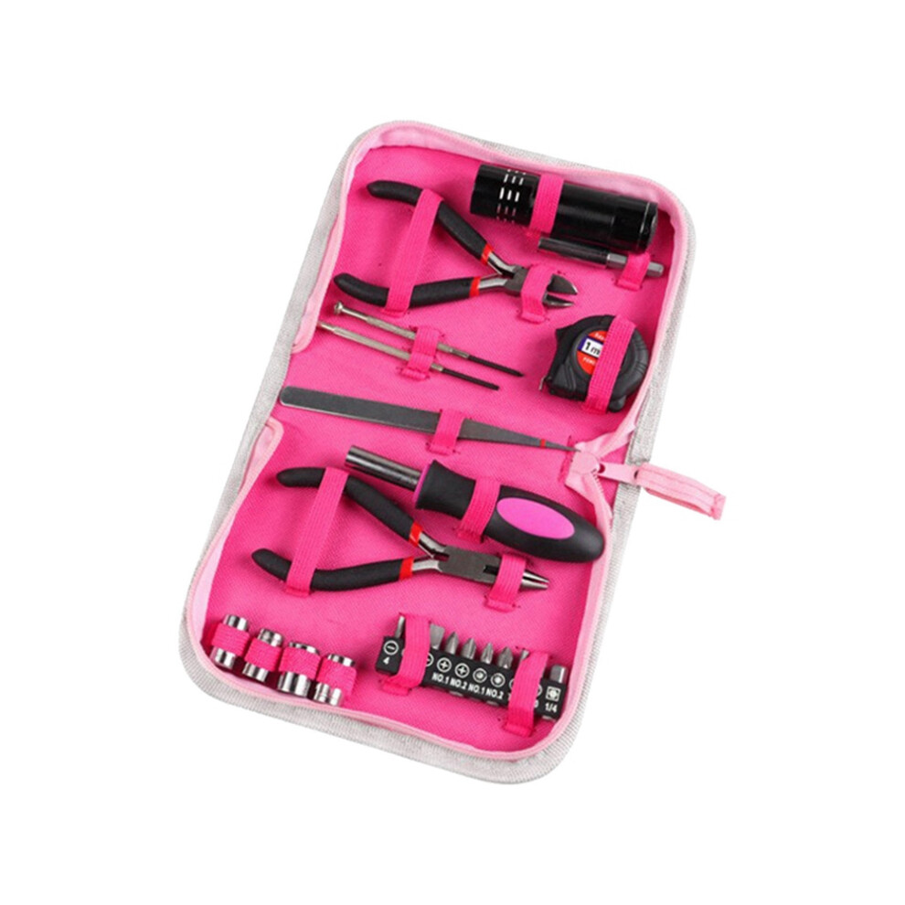 Household Repair Tool Kit, Multifunctional Pink Home Hand Tool Set-image-OPC-PFBJQ6J-NEW
