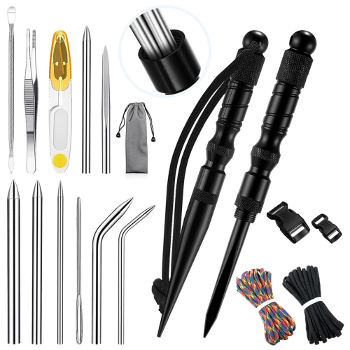 12Pcs Paracord- Knotter Tools Set Stainless Steel Marlinspike Set 1