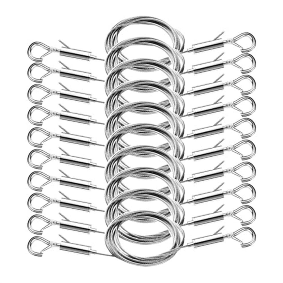 Picture Hanging Kit-Heavy Duty Stainless Steel Wire With Secure Hooks 4851267499436