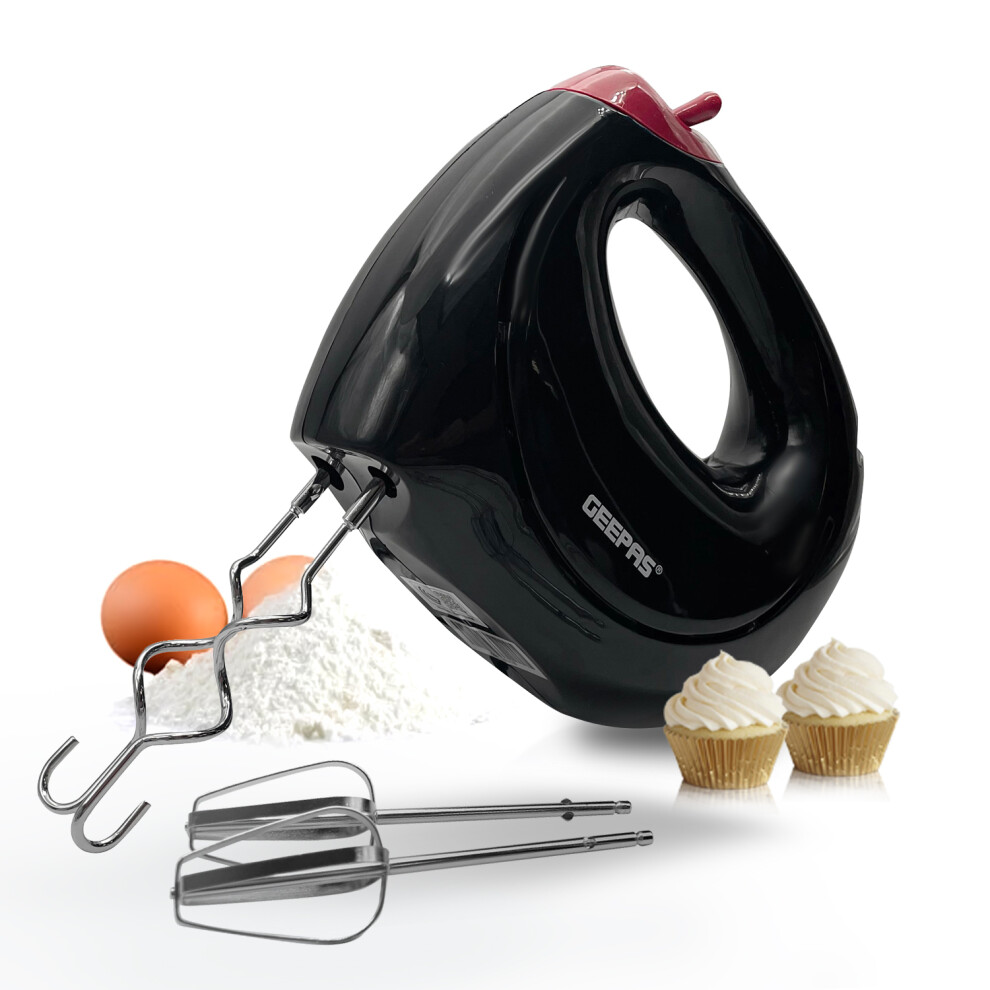 Geepas 150W Hand Mixer-Electric Whisk, Handheld Mixer for Baking.