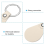 Blank Keychains for Laser Engraving Leather Keychain with Swivel Hook 5