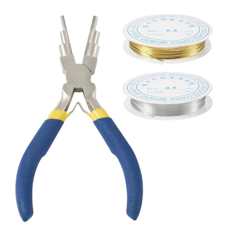 Jewelry Beading Wires 20 Gauge Bendable Copper Wire with 1Pcs Pliers