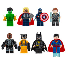 (8PCS Style B) 24Pcs Marvel Avengers Super Heroes Mini Figures Dc Set Fit Lego Christmas Gift