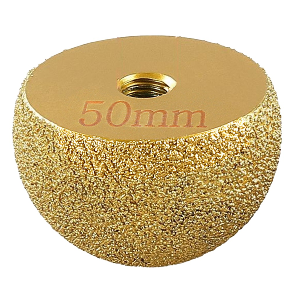 Brazing Diamond Mushroom Polishing Cone Pebble Cobblestone Tools 50mm