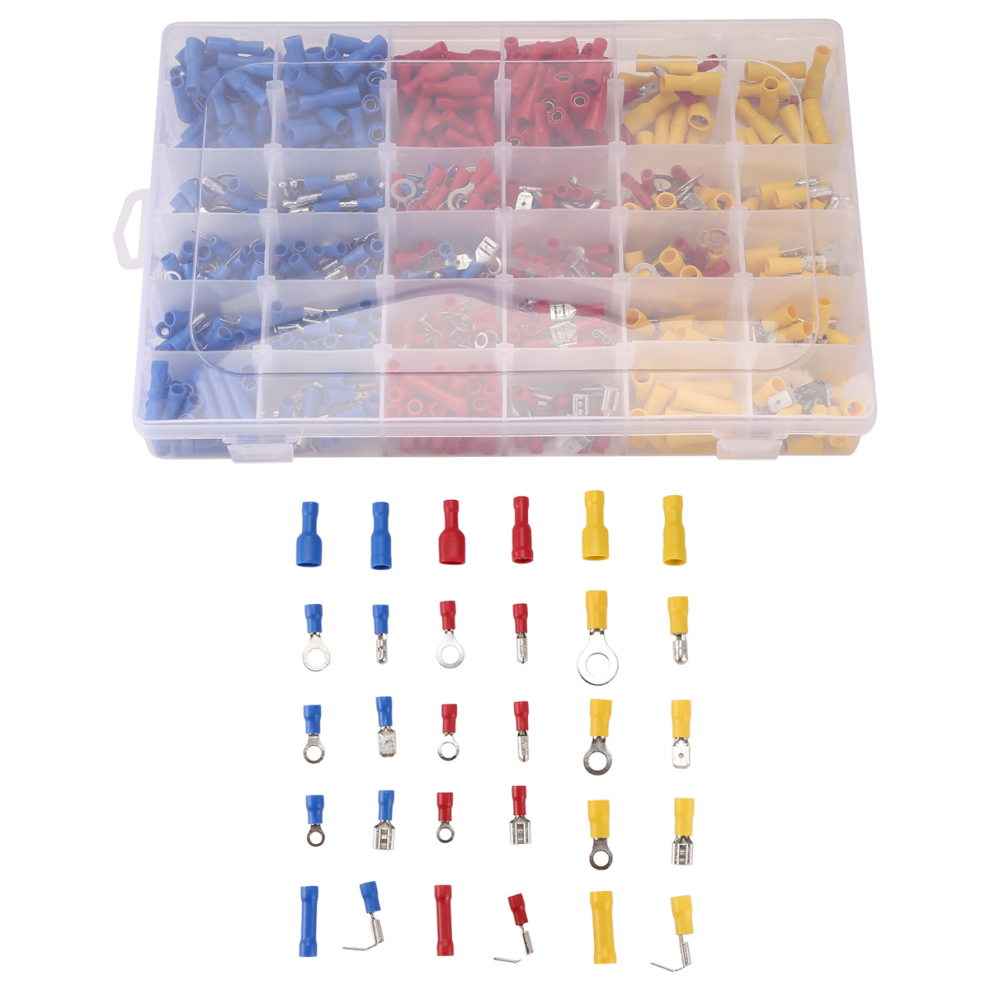 720Pcs Cable Lugs Assortment Kit Cable Connectors Crimp Terminals Set 4851267401927