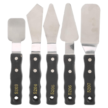 5 Pieces Painting Knives Stainless Steel Spatula Palette Knife Set