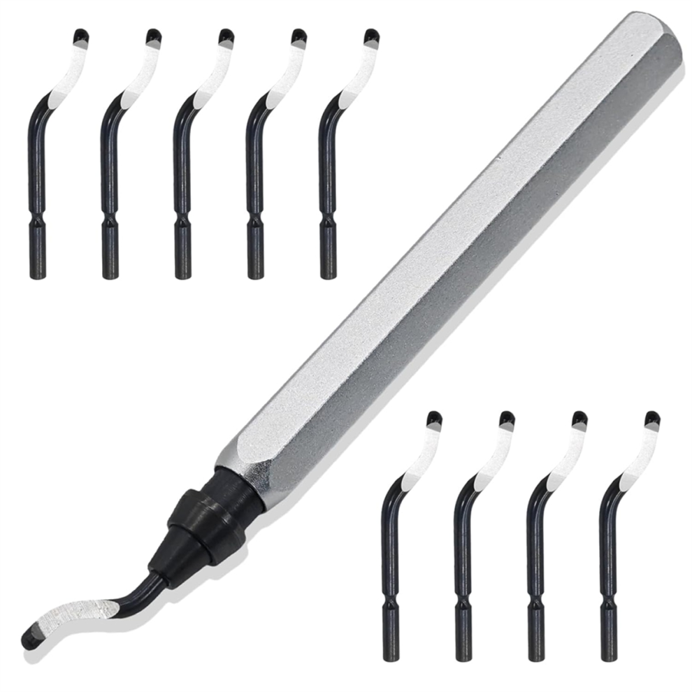 Swivel Deburring Tool & 10 Extra Heavy Duty Hss Blades, C 4851267403983