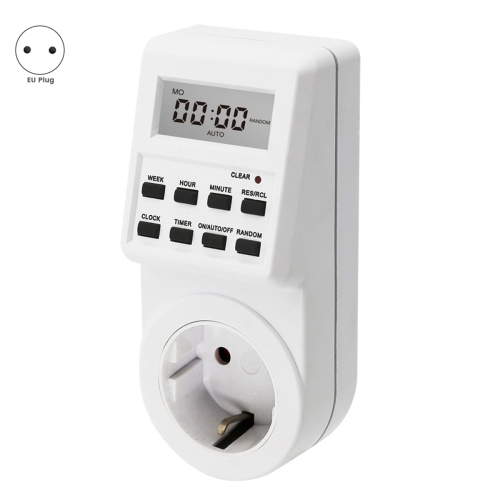 Digital Socket Electronic Timing Switch 24h Socket EU Plug 2