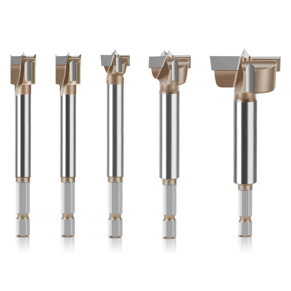 5Pc 10-35Mm Forstner Drill Bit Hinge Boring Bit Hole Saw Cutter 4851267404096
