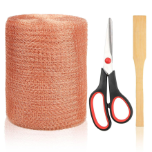 Copper Mesh Rodent Control 5in x 50ft - 100% Pure Copper, Rust-Resistant, Mouse & Rat Barrier for Homes & Gardens
