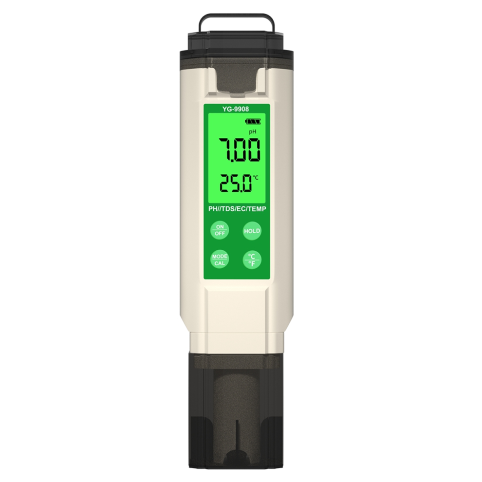 Ph Meter Hydroponic Water Quality Tester Lcd Backlight Thermometer 4851267406359