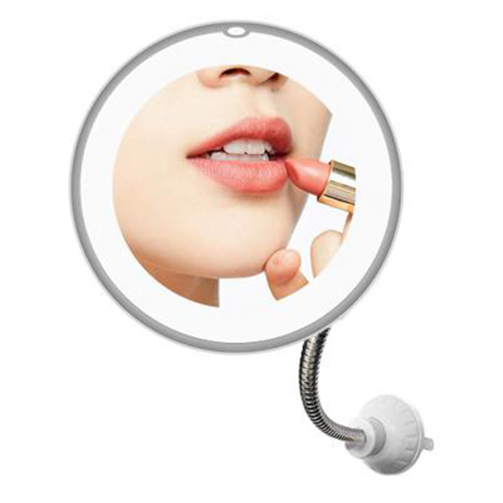 Yohou Light 10X Magnifying Mirror With Ed Makeup Mirror Vanity Mirror Flexible Gooseneck Mirror With Suction Cup