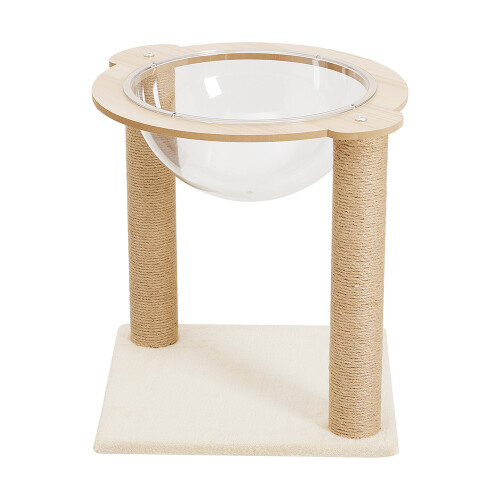 Living And Home Cat Climbing Tower with Acrylic Capsule 1