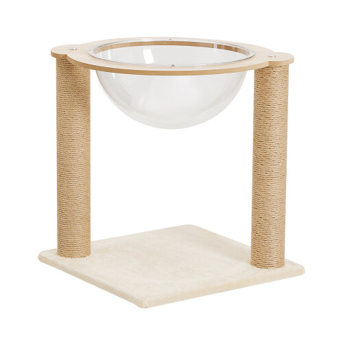 Living And Home Cat Climbing Tower with Acrylic Capsule 2